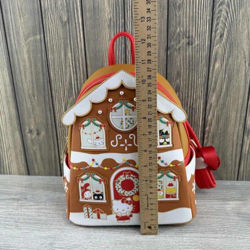 Hello Kitty & Friends Gingerbread House Mini Backpack Loungefly Christmas NWT